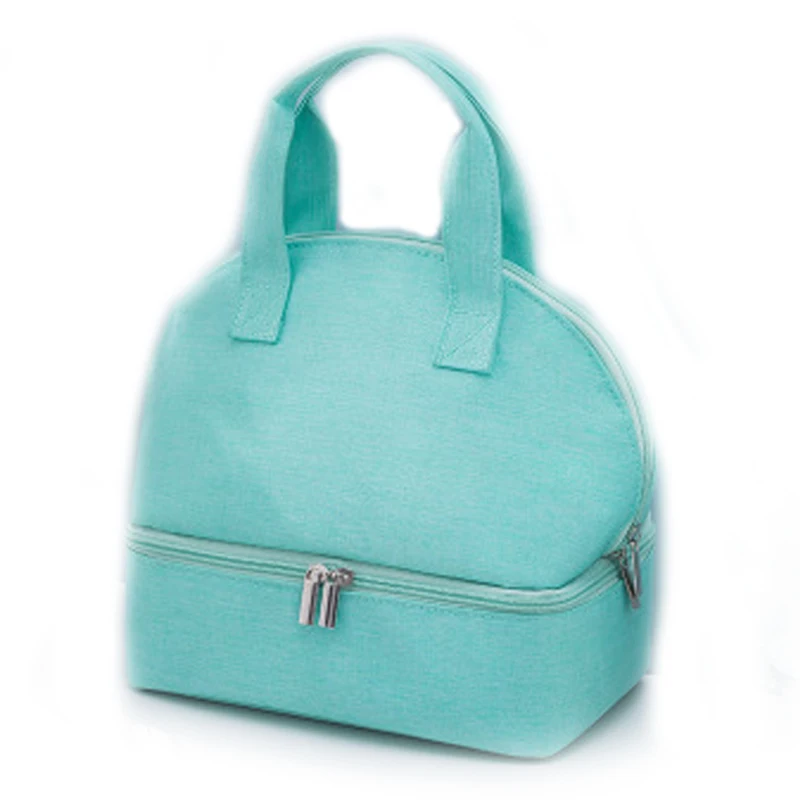 Promotional  multi-color oxford fabric Aluminium Foil InsulatedTote Lunch Bag Thermal Food Cooler Bags