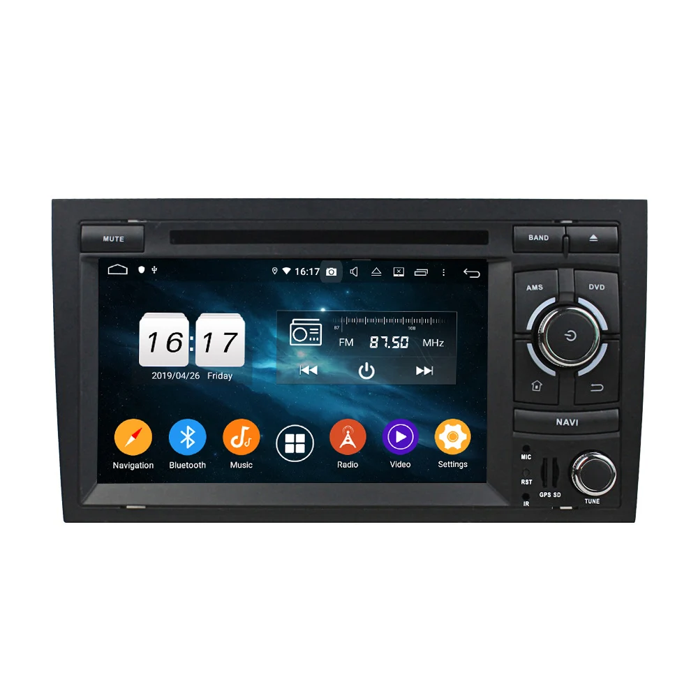  KD-7038 KLYDE Headunit Android10 Car Video Recorder Auto Radio Multimedia GPS Navigation Multi- touch Screen Player for A4