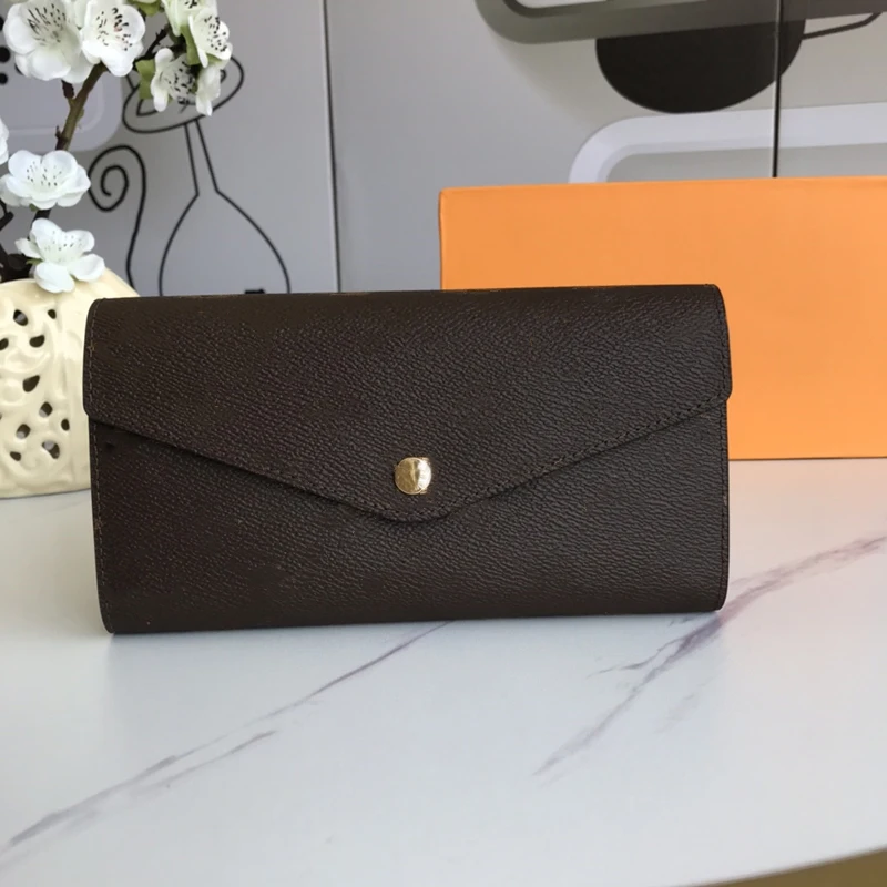 Hot Selling Designer Wallets Famous Brands Luxury Anti Theft Genuine Leather Women Long Wallets