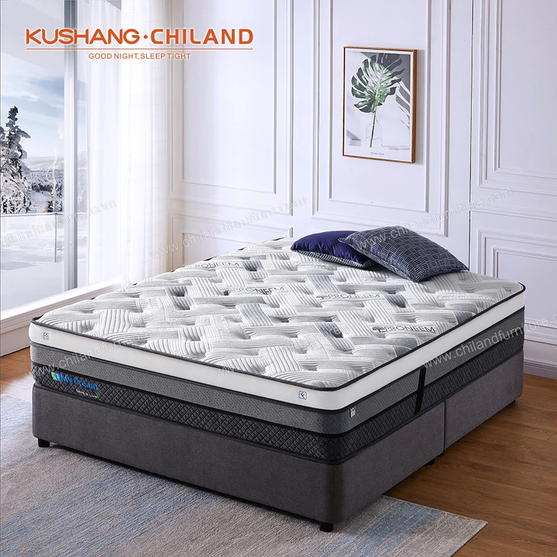 Popular product soft natural latex mattress queen size hotel soft spring mattress
