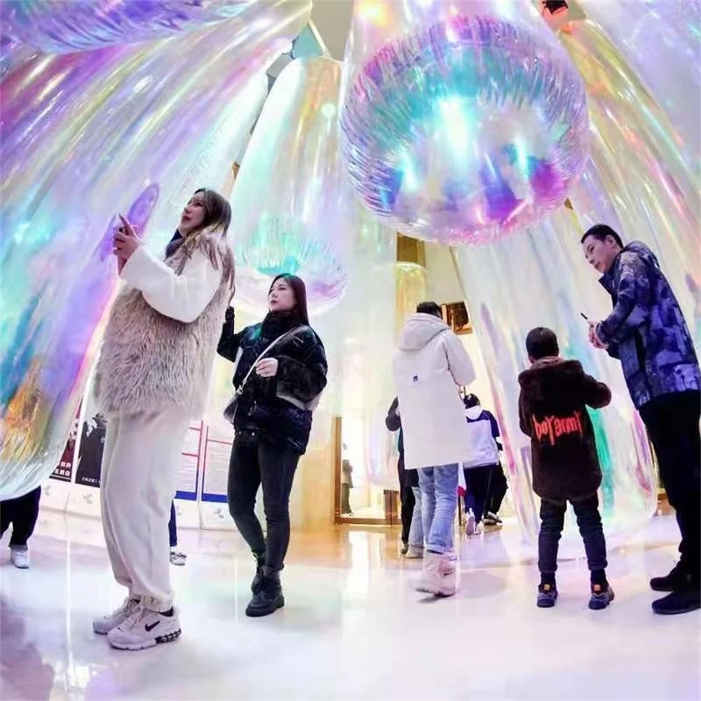 Mirror Effect Inflatable Column Pillar Stick Tumbler High Pressure Tube Giant Inflatable Tubes For Event Decoration Mirror Balls