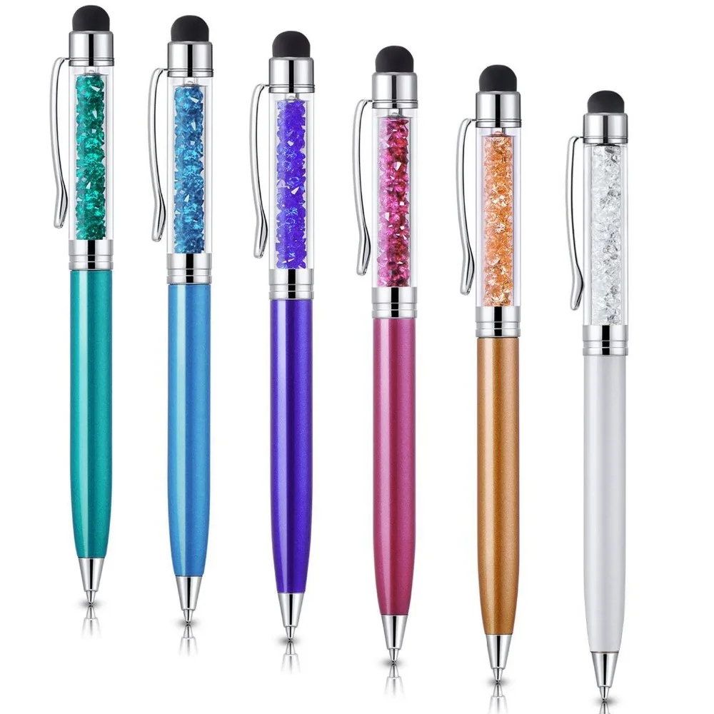 в виде кристаллов алмаза Стилус и чернильная ручка для устройств с сенсорным экраном для iPhone/ipad/планшет