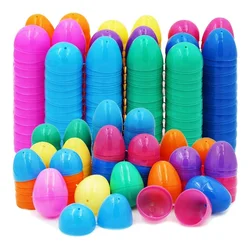 Assorted Colors Fillable Surprise Easter Egg with Hinge Bulk Colorful Bright Plastic Easter Egg Holiday Gift Party Favors