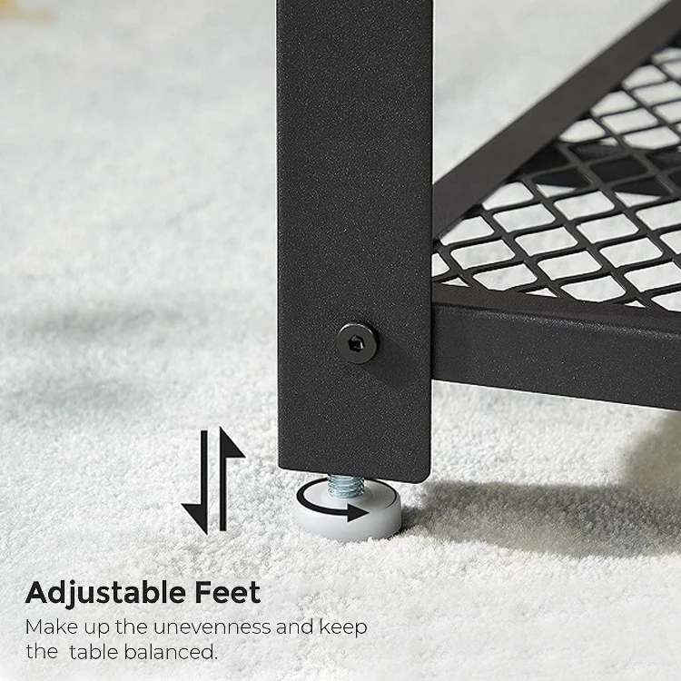 Living Room Home Furniture Industrial Design Metal Frame Wooden Top Coffee Table