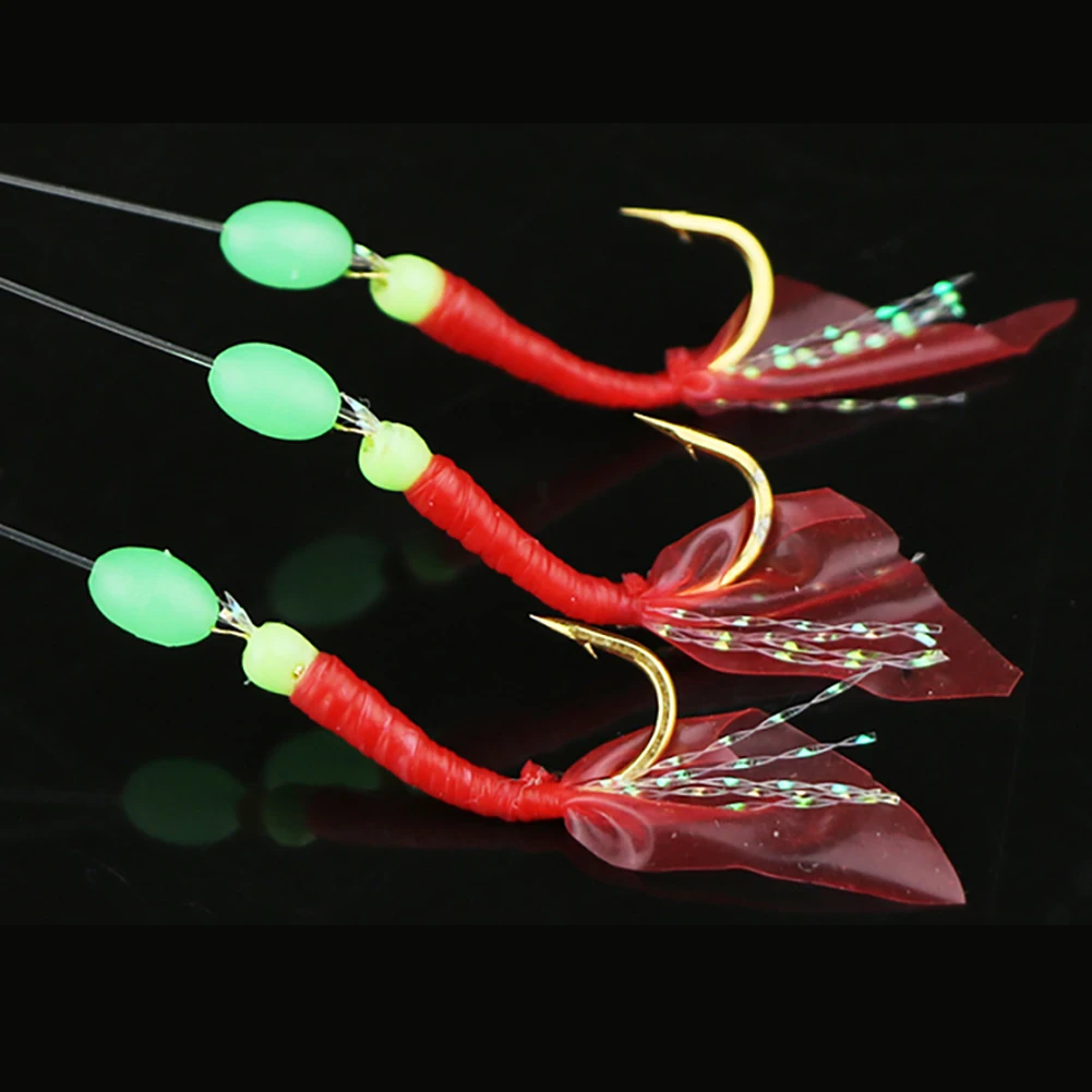 Sabiki rigs hooks pesca fishing bait Fishing String Hook During Dark Night Tackles 6 Hooks/bag