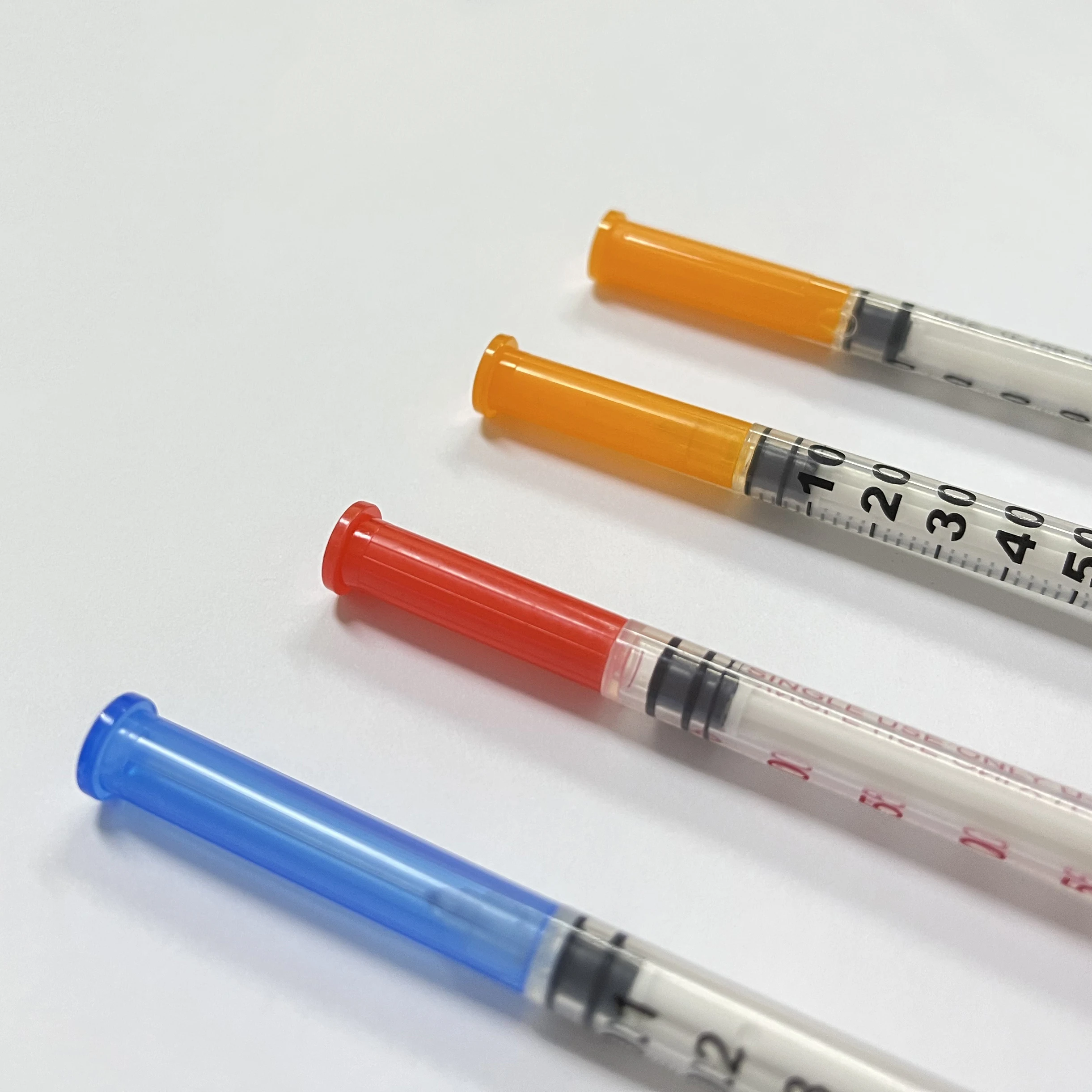 Disposable Insulin Syringe 1 ml 0.5ml 0.3ml Diabetic Insulin Syringe with Fixed Needle