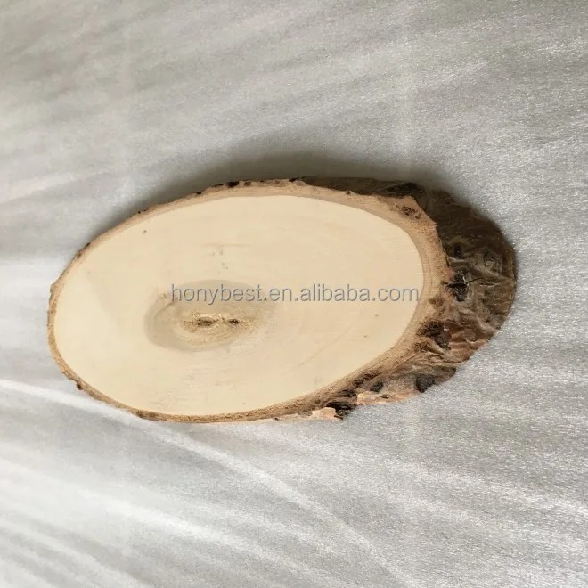 Small Wood Plaques Planks Natural Oval Wood Slices Crafts Blank Wooden Sign for Centerpiece DIY Craft Christmas Decor Painting