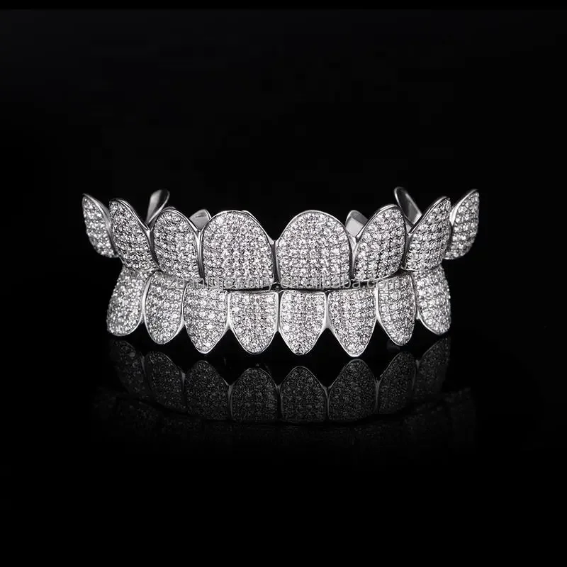 Zuanfu ювелирные изделия Pass Diamond тестер 18K позолоченный Муассанит зубы Grillz 925 серебро VVS изготовленный на заказ хип-хоп