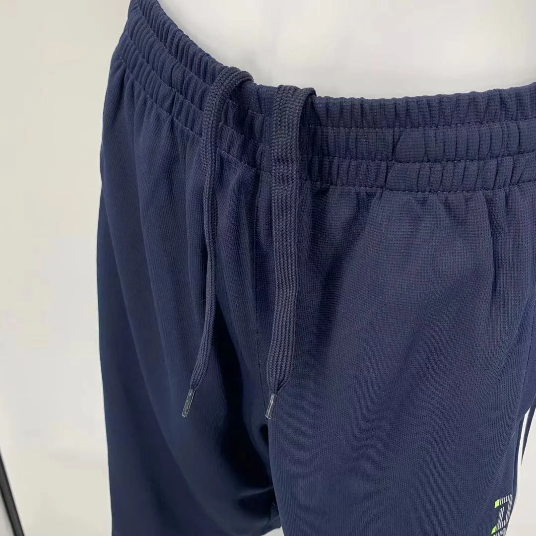 Прохладный лед из полиэстера для мальчиков короткие штаны боковой 2 белых лент, штаны для маленького мальчика, по индивидуальному заказу для мальчиков с рисунком и штаны для бега