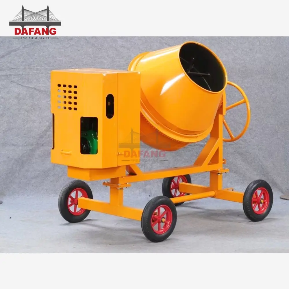 Ce Approved Mini Electric Portable Cement Concrete Mixer With Four Wheels For Home Use Building