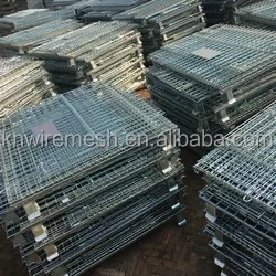 China Factory Price Galvanized Metal Basket Storage Cage Boxes