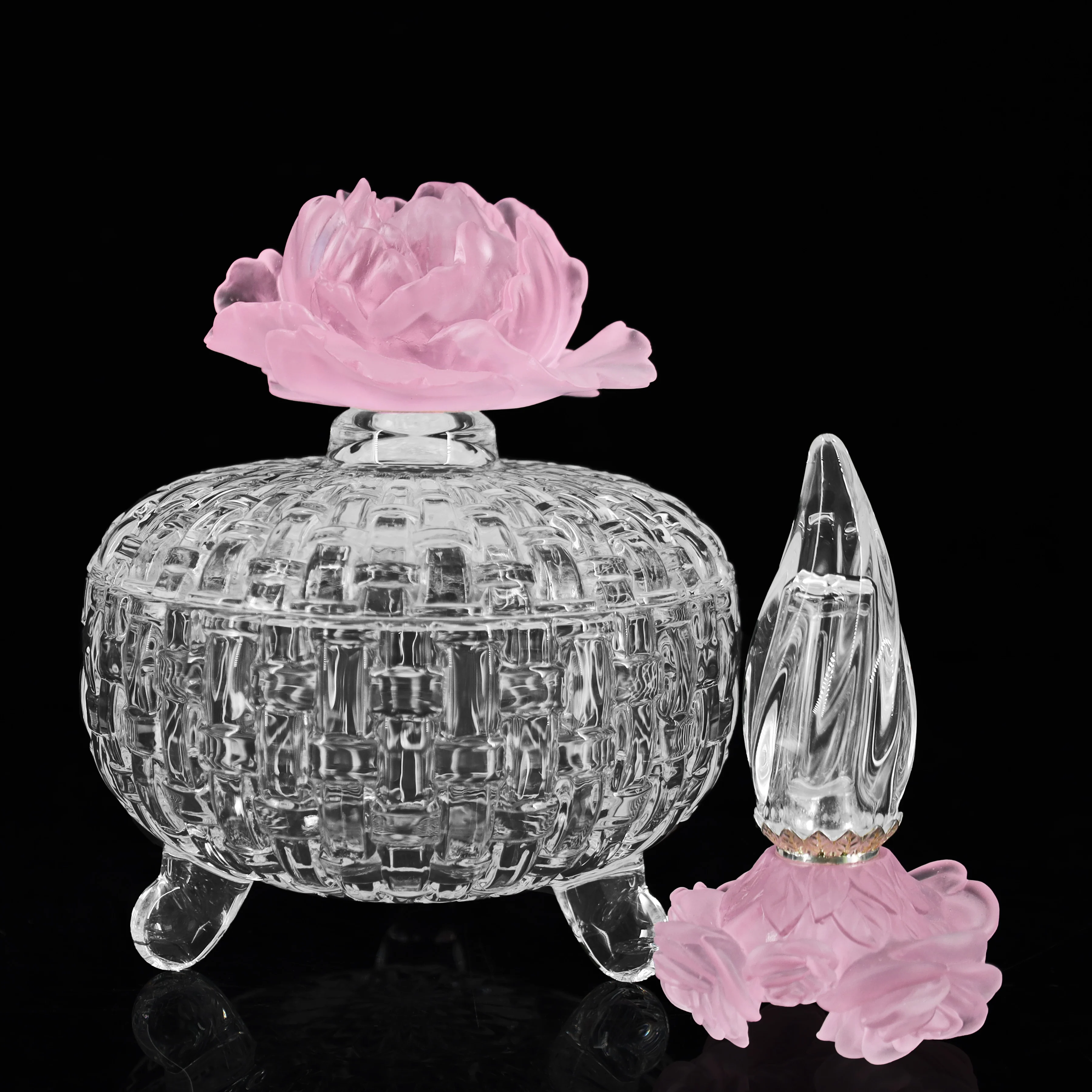 Банка со стеклянной крышкой, Хрустальная, дешевая заводская цена, Цветочная домашняя декорация, Европейское народное искусство, печать, чаша Fengming, 1 цвет