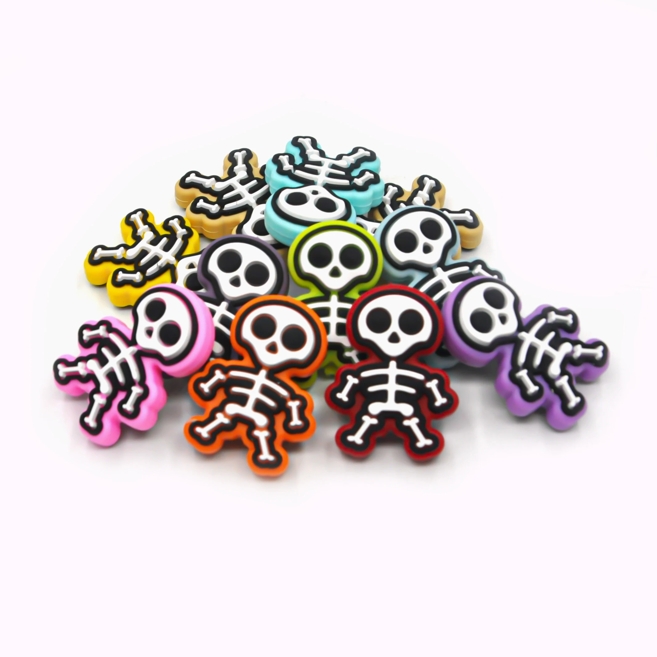Skeleton Man Silicone Focal Loose Beads for Jewelry Use And Pen Making