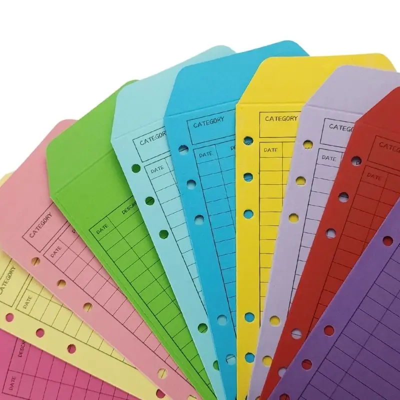 Custom Logo Budget Planner Cash Envelope Money Organizer A6 Budget Binder With Cash Envelopes For Budgeting