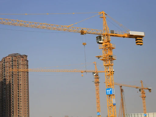 Top Brand Construction Machinery 6 tons Flat Head Tower Crane TC6012 Jack-up Mechanical Tower Crane