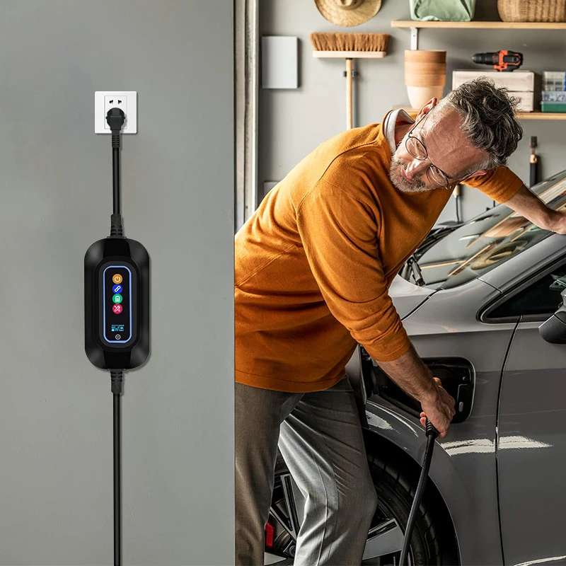 Best 3.5 kw 3.3kw gb/t j1772 16a type 2 vehicle electric car home portable ev charger