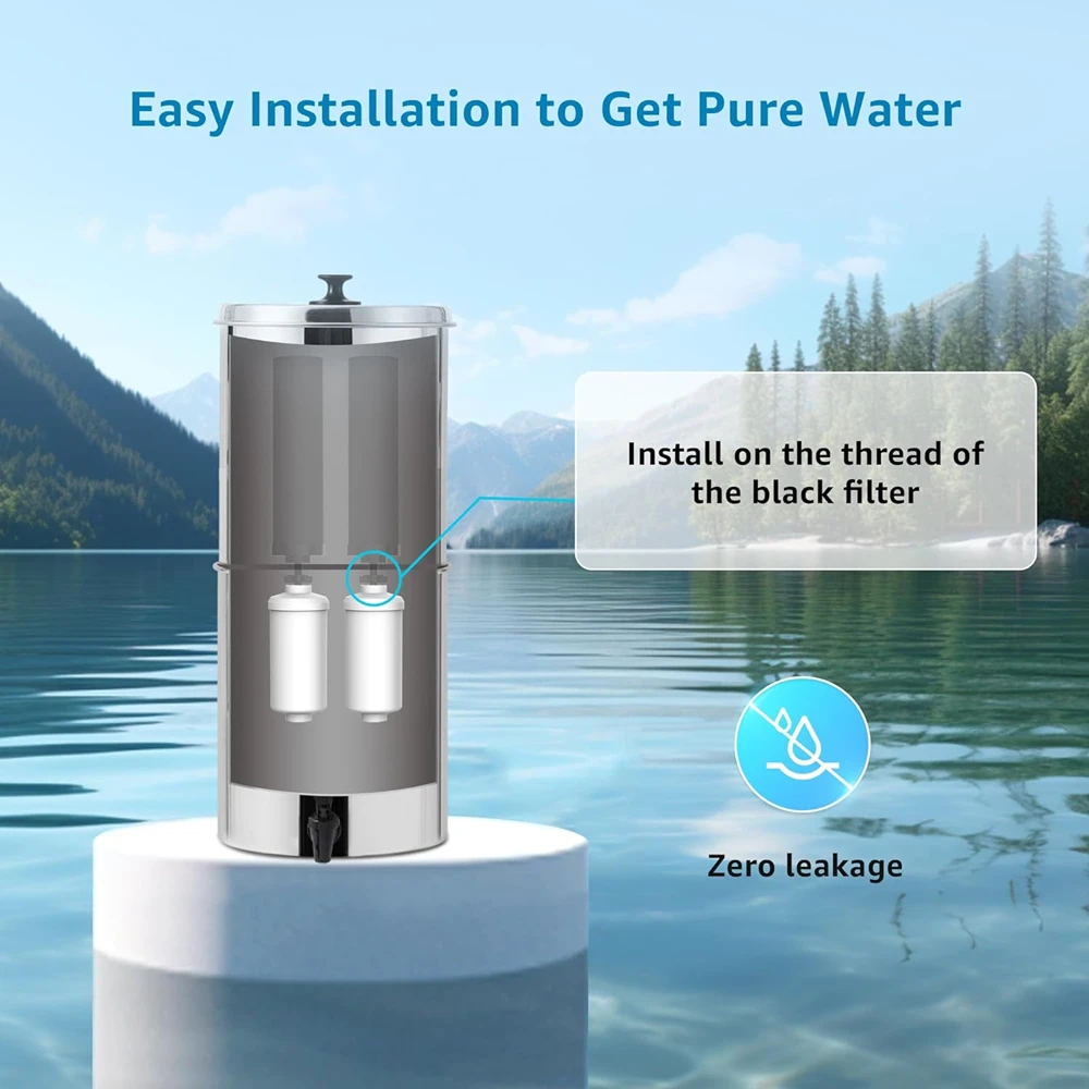 High Configuration Gravity S/S 18L Water Purifier with Activated Carbon and Fluorine Removal Filter
