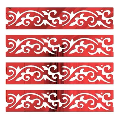 High Quality Self Adhesive 3D Art Acrylic Flexible Plastic Mirror Wall Decor for Bedroom Living Room and Enterway Home Decor