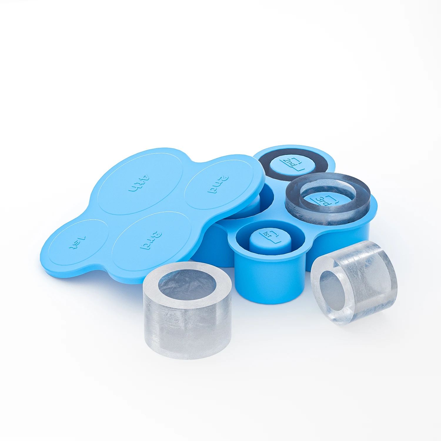 food grade Reusable Ice Cube Tray For Stanley Cup Home and Office Ice Cube Mold Fits 30Oz-40Oz Tumbler