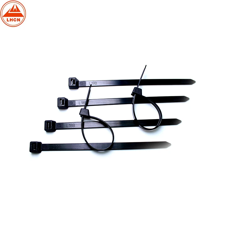 
Nylon 66 Plastic Flexible Selflocking Zip Cable Tie Black Zip Tie Mini Cable Zip Ties 150 MM 