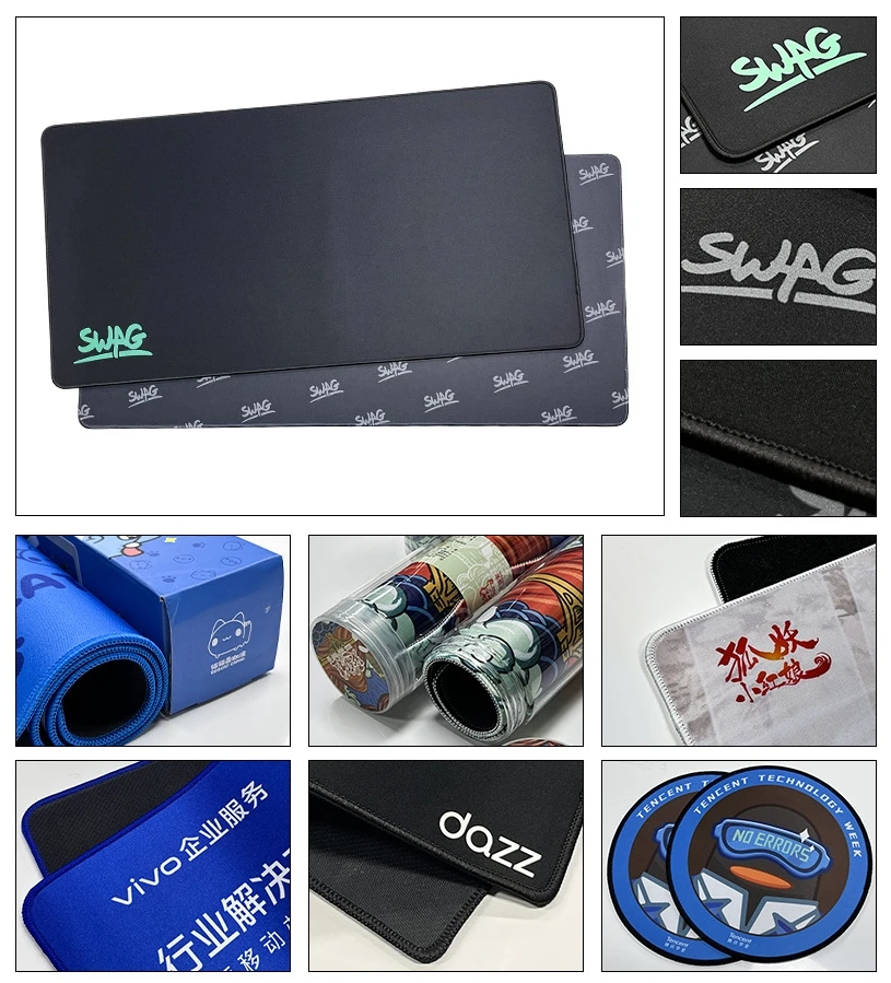 Custom Logo PU Mouse Pad For Office School Custom Design PU Leather Mouse Mat For Promotions Advertising Non-slip Waterproof