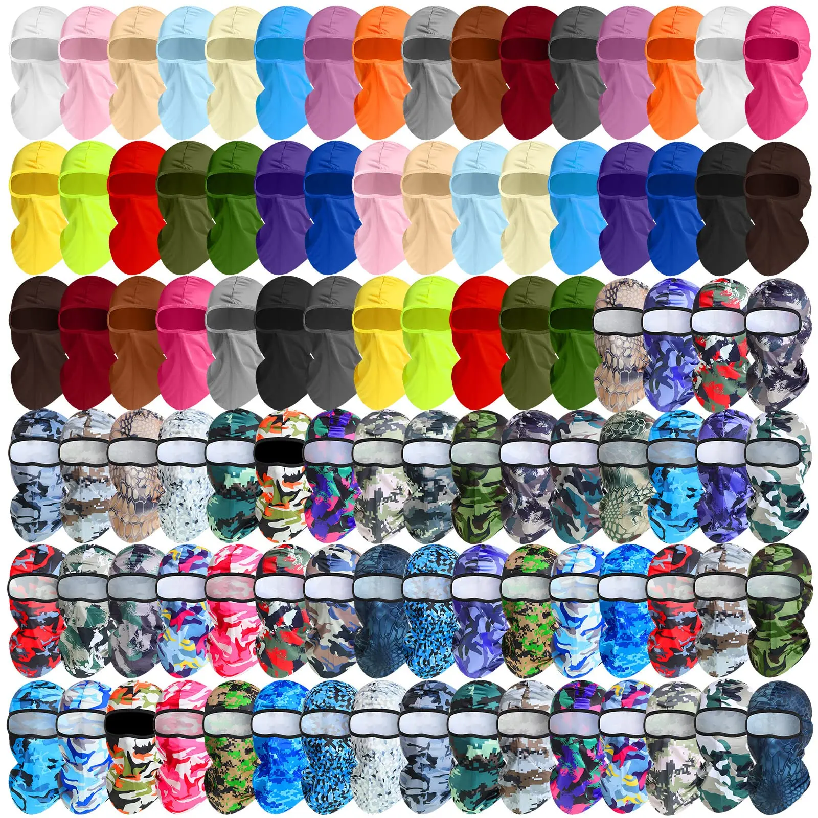 Factory Direct Sales Multifunction 1 Hole Polyester Full Face Mask Motorcycle Balaclava Ski Mask