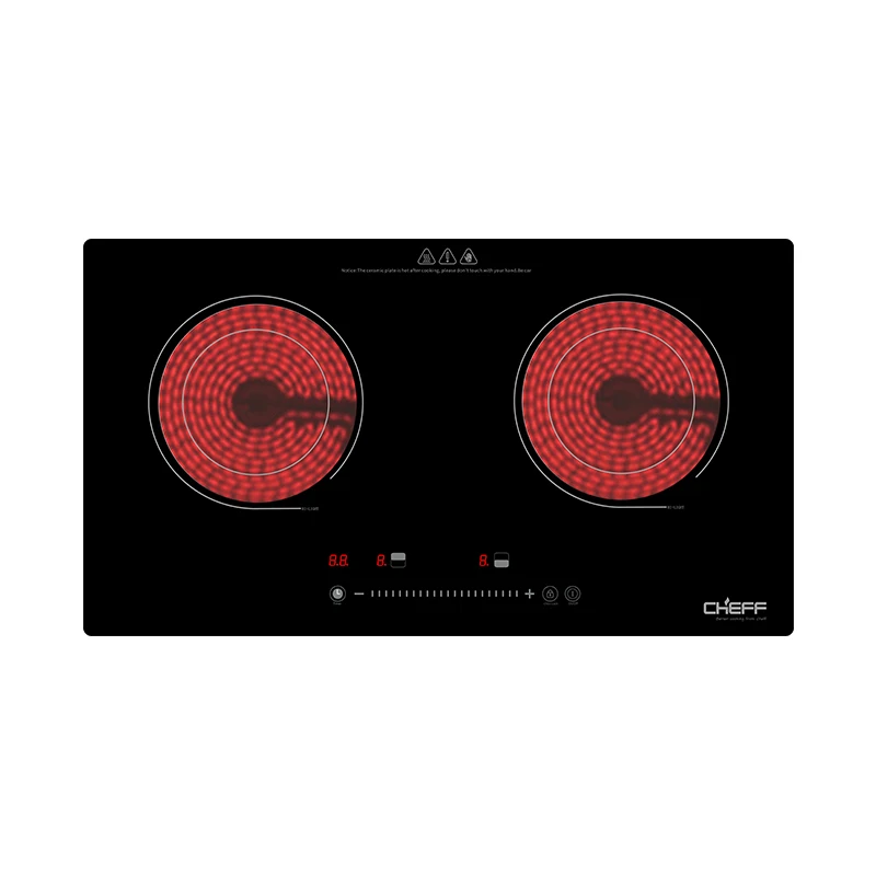 Wholesale Price Built in Infrared Cooker Electric Double Ceramic Infrared Cooker with Metal Body