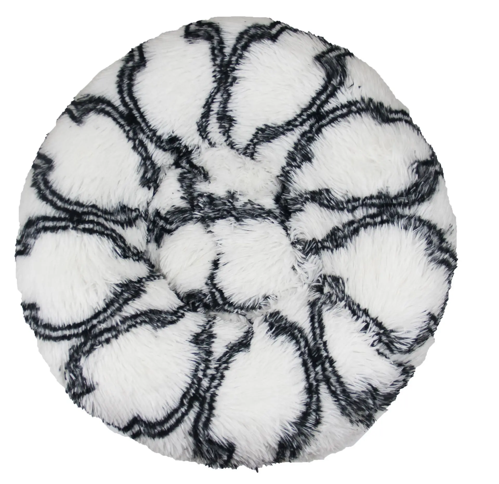 40cm XS Comfortable Winter Large Soft Smart Novelty Cat Sleeping Donut Small Plush Round Cheap Dog Calming Pet Beds Luxury