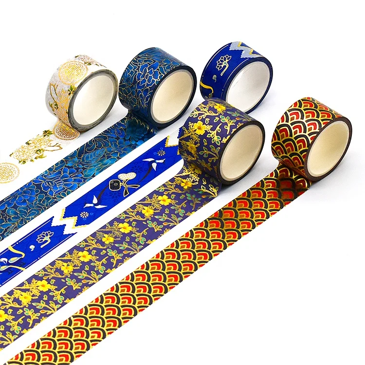 
Cute Washi Tape Set Floral Japanese Pastel Decorative Masking Tape 