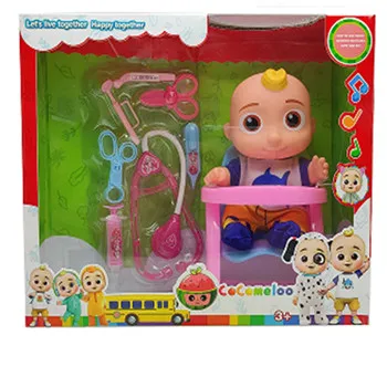 Lovely doll toys kids toy Vinyl little baby doll with music with different accessories For boys