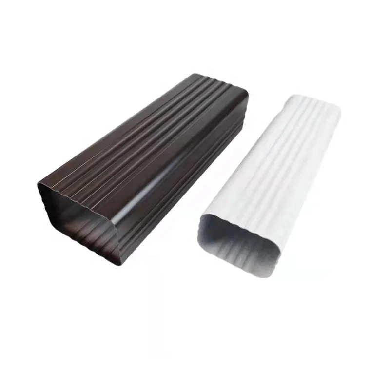 Price of metal aluminum roof rainwater pipe and guttergutter aluminium rain gutter aluminium supplier