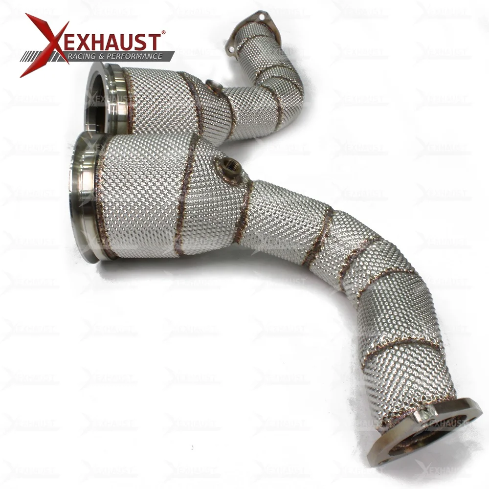 For Lamborghini URUS 4.0 V8 exhaust pipes downpipe heat shield catback exhaust tip valvetronic exhaust muffler