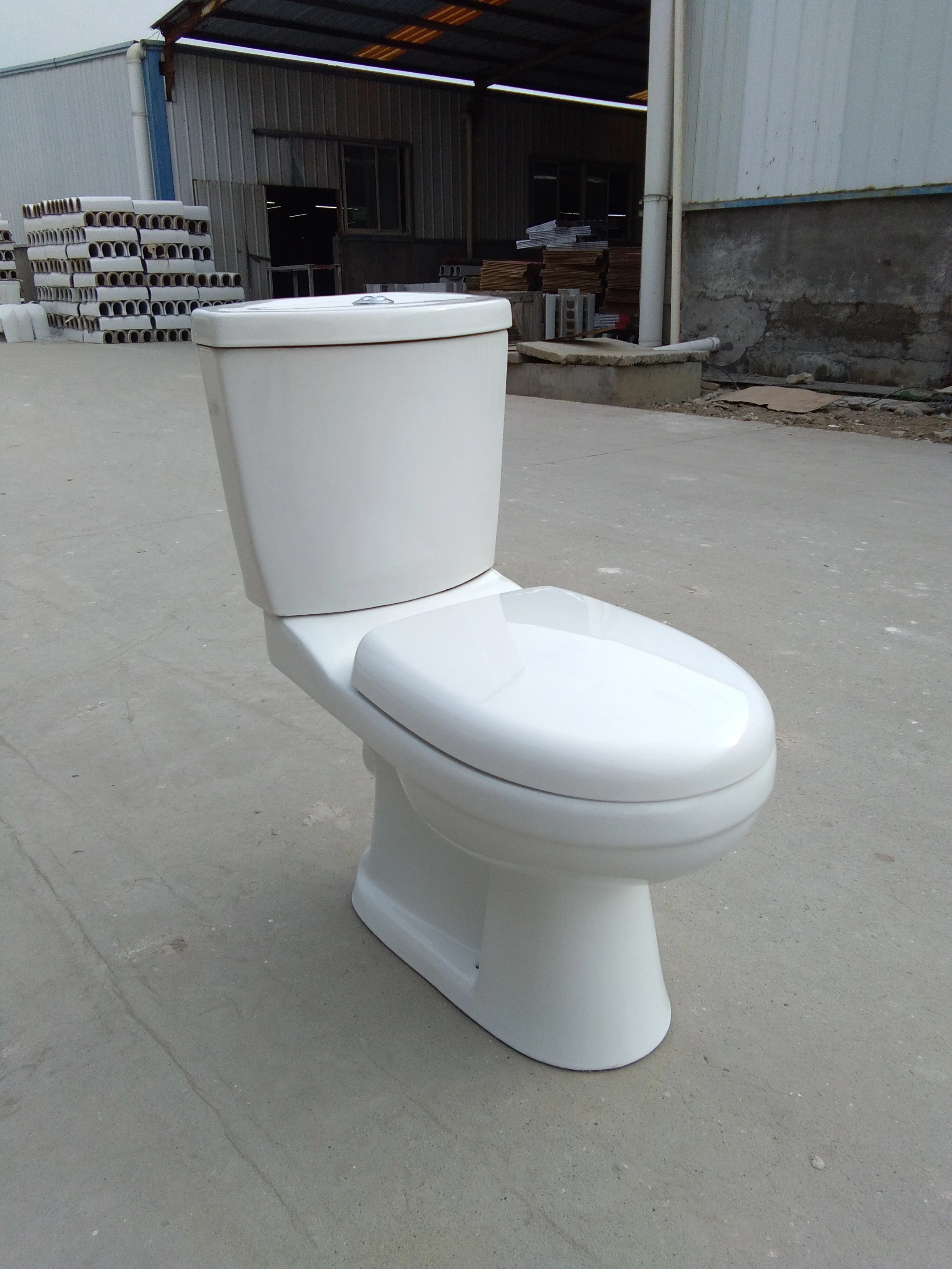 Popular washdown two piece toilets and wash hand sinks with pedestal p trap toilet and sink sanitary ware suite