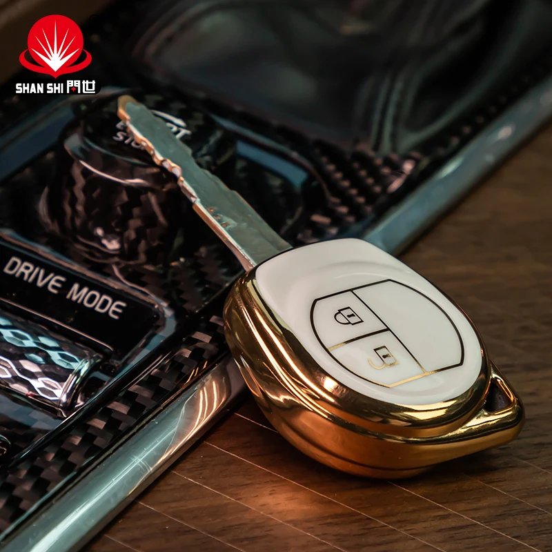 2022 New Design Light Luxury Protector Cover two button key TPU Car Key  For Suzuki Model