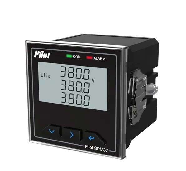 PILOT SPM32 72*72mm digital multifunction power meter panel meter Rated contact capacity: AC 250V/5A or DC 30V/5A