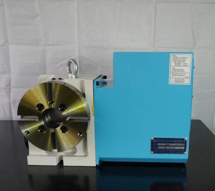 Precision Bronze Alloy Worm Gear Drive Cnc Rotary Table 170mm Universal Dividing Head 4th Axis Nc Rotary Table