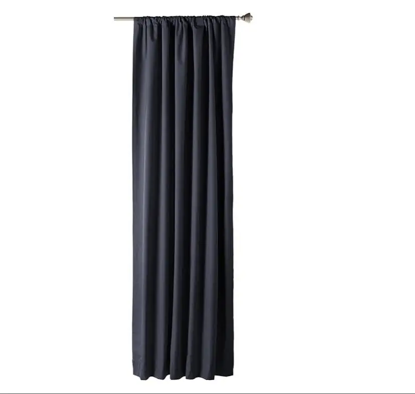 Black 2 Panels Living Room Darkening Blackout Beaded Window Water Writing Curtains Solid Knitted with Tie Backs Set 52 X 96 Inch
