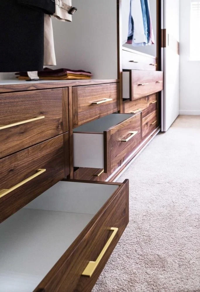 
Custom design walnut 4 door sliding wardrobe 