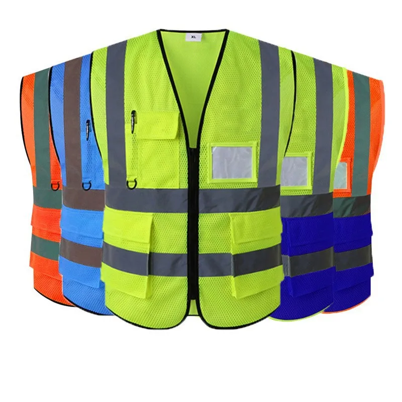 Custom wholesale price visibility safety construction reflective vests