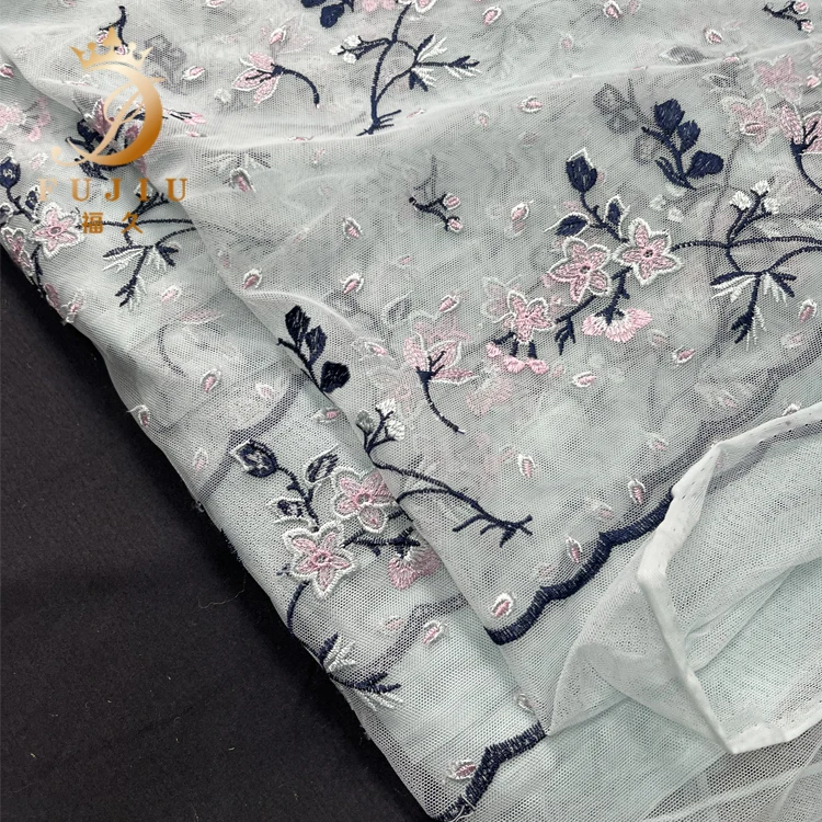 2022 new style textiles tulle fabric sewing embroidery fabric
