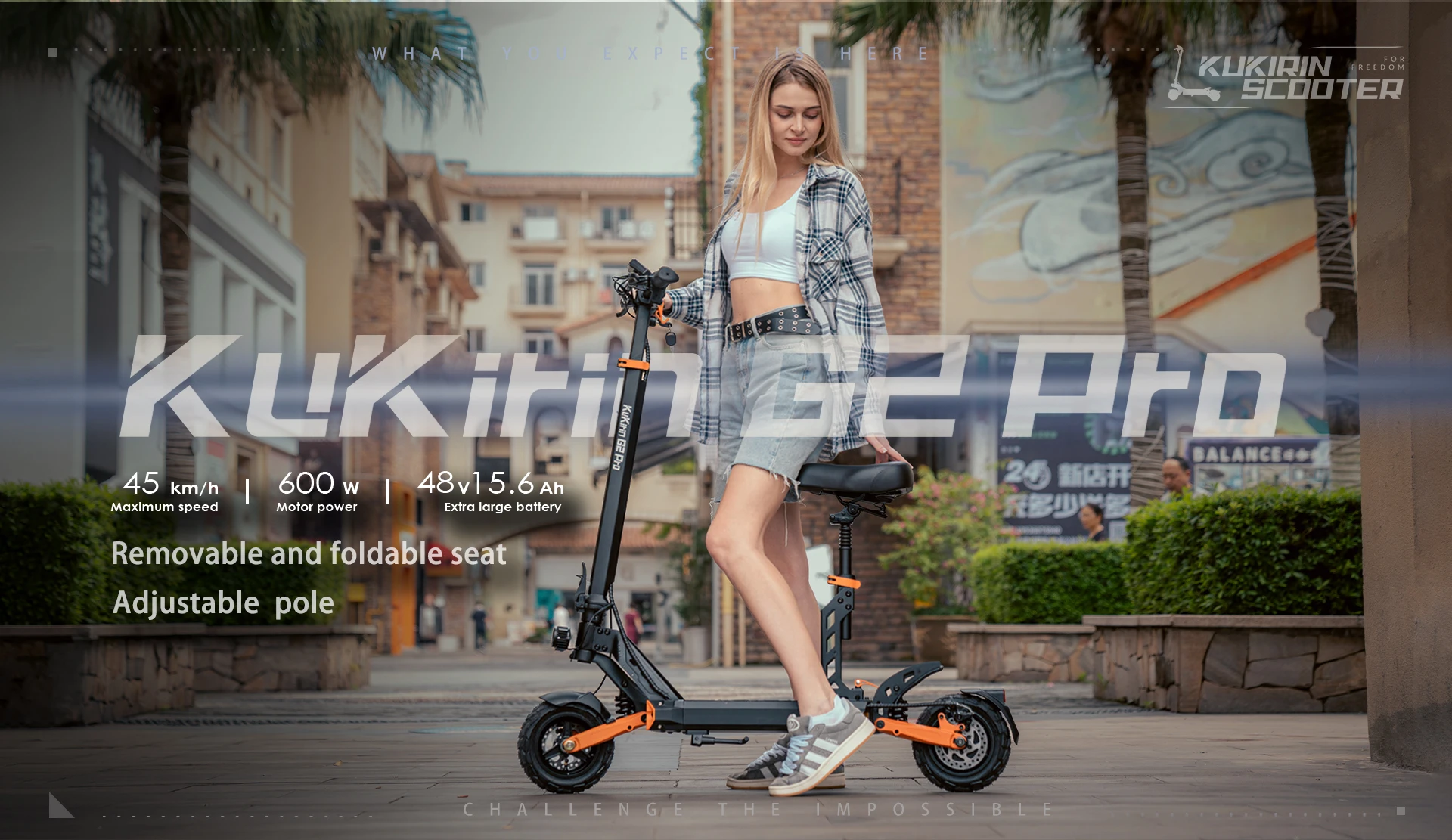 2024 newest NEW KUGOOKIRIN G2 Pro Adult E-Scooter with 600W 15ah Max Speed up to 45km/h Electric Scooter