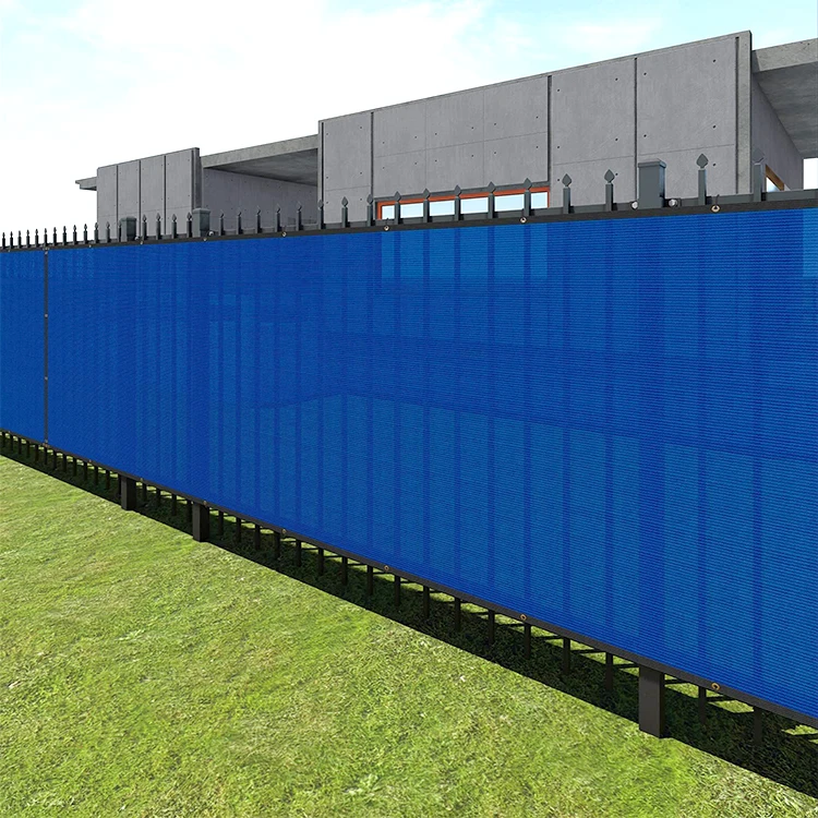 Garden Blue Sun Block Windscreen privacy hdpe fence net balcony screen safety net , private fence screen for balcony