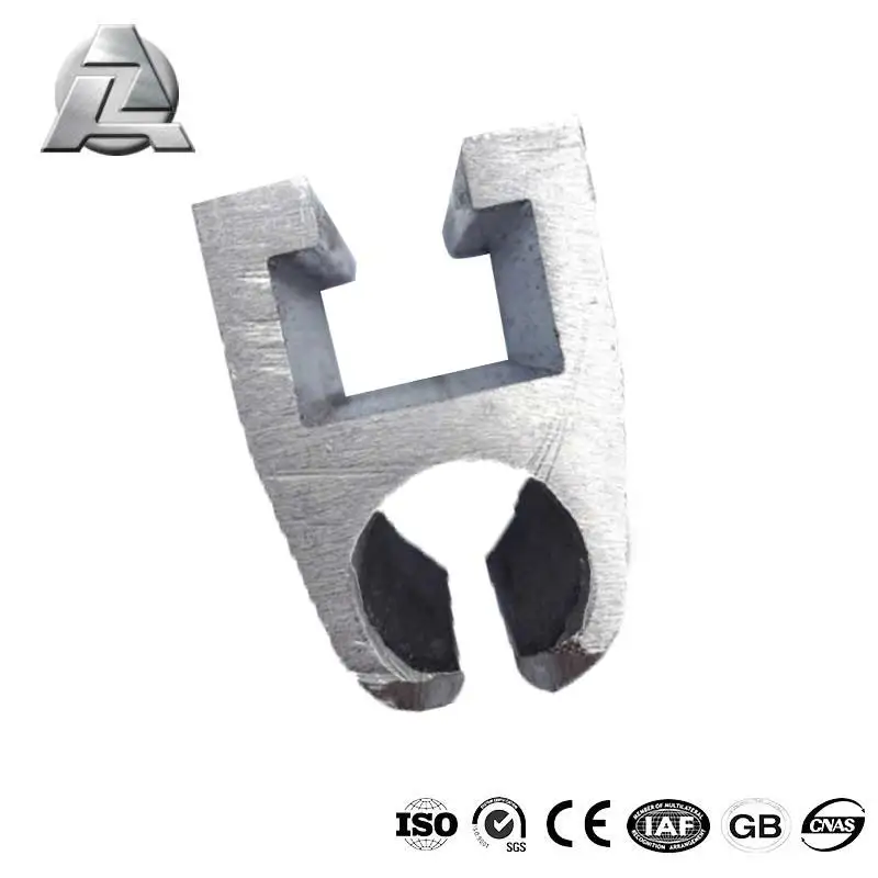 ZJD-kr230 extruded aluminum standard single rail keder profile extrusion for awnings