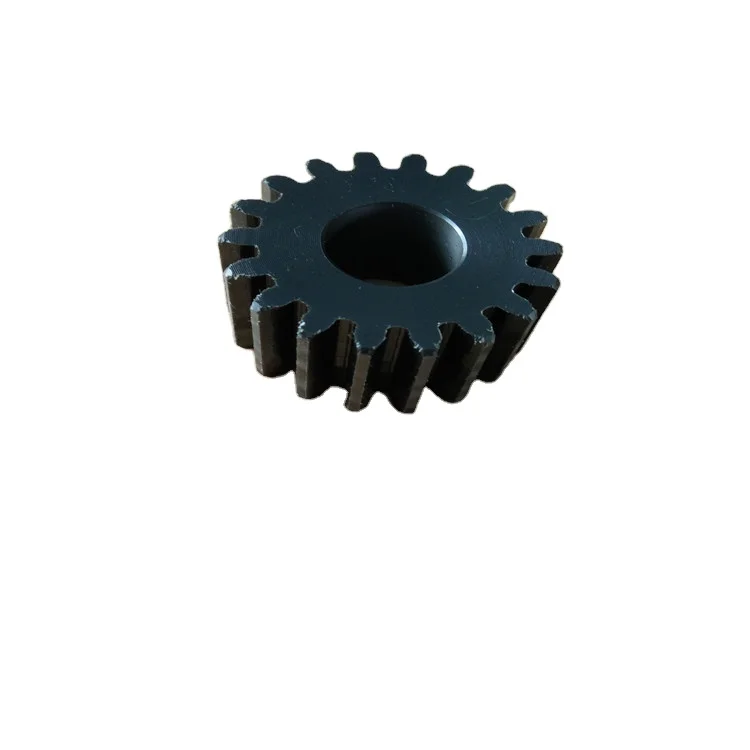 Black plastic nylon tooth gear design drawings customized CNC machined high precision PA6 double spur gear