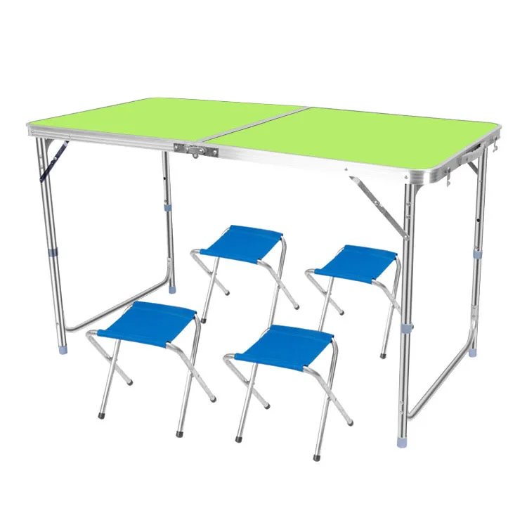 CHA-020 Aluminium portable desk folding picnic table height adjustable lightweight camping table and chairs set