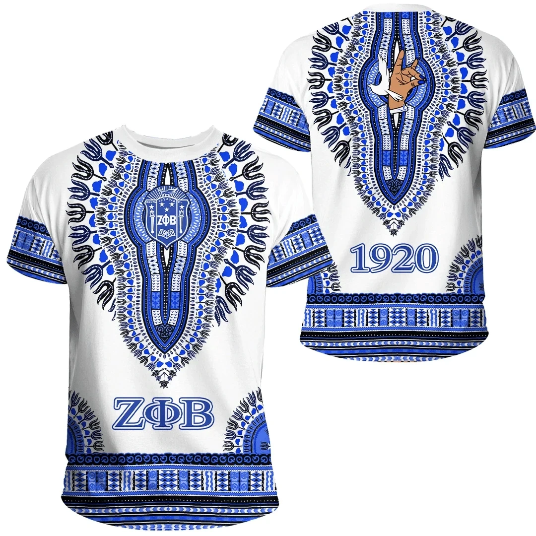 Oem Wholesale Male Tee Zeta Phi Beta 1920 Sorority Print High Quality T-Shirt Summer Cool Clothing With Hot sale Tops Costumes