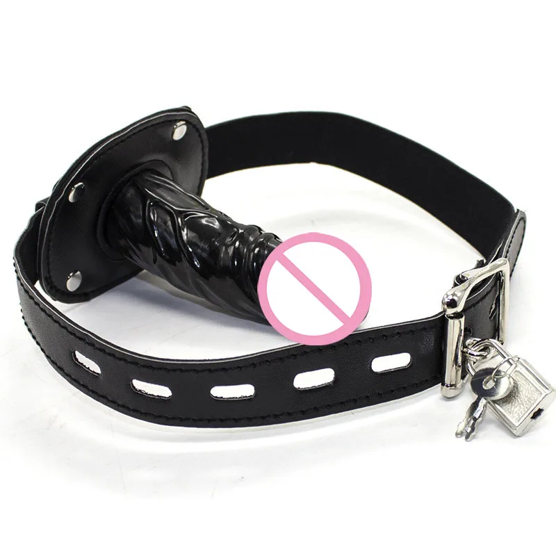 Factory Direct Sale Mouth Plug Bondage Toy Flirting Lengthened Width Penis Dildo Mouth Plugs