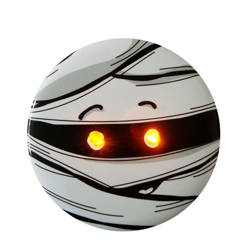 Wholesale Brand Promotional Round Light Flashing Badge Mini Led Pin Badge Glow Pin Button