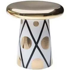 style restoring ancient country style golden stitching design coffee table side table