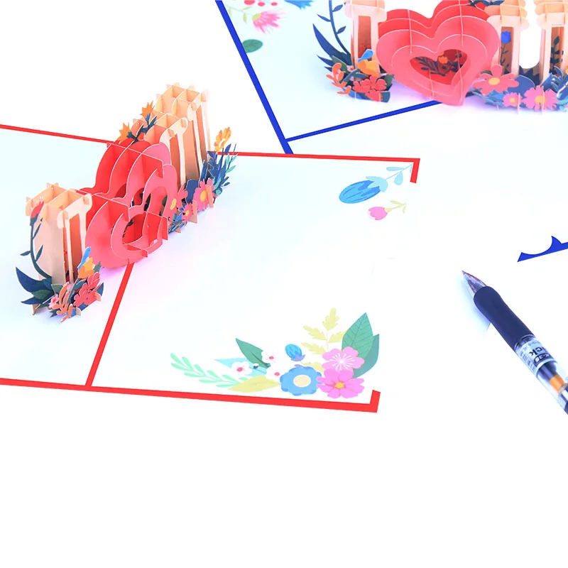 Ychon 3D Invitations with Envelopes Watercolor Cards for Your Wedding Bridal Shower weeding card wedding invitation box